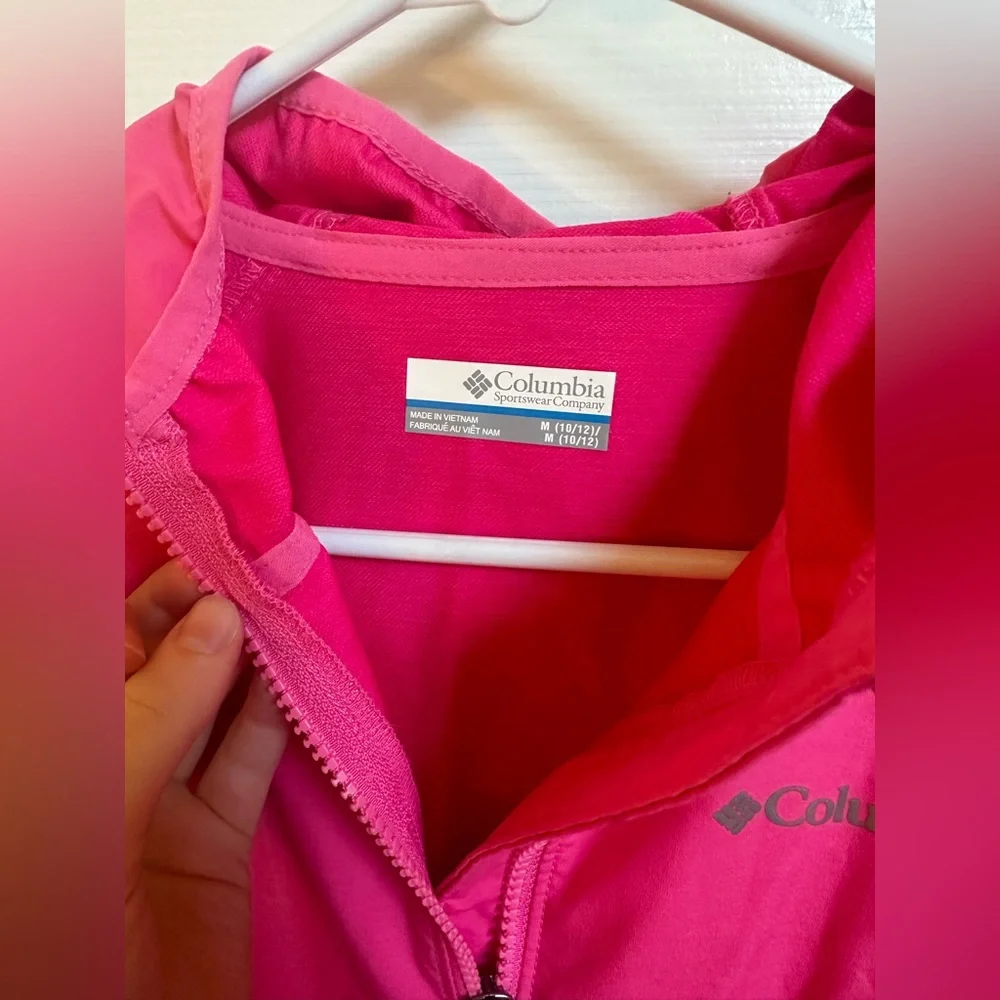 Girls Columbia windbreaker jacket